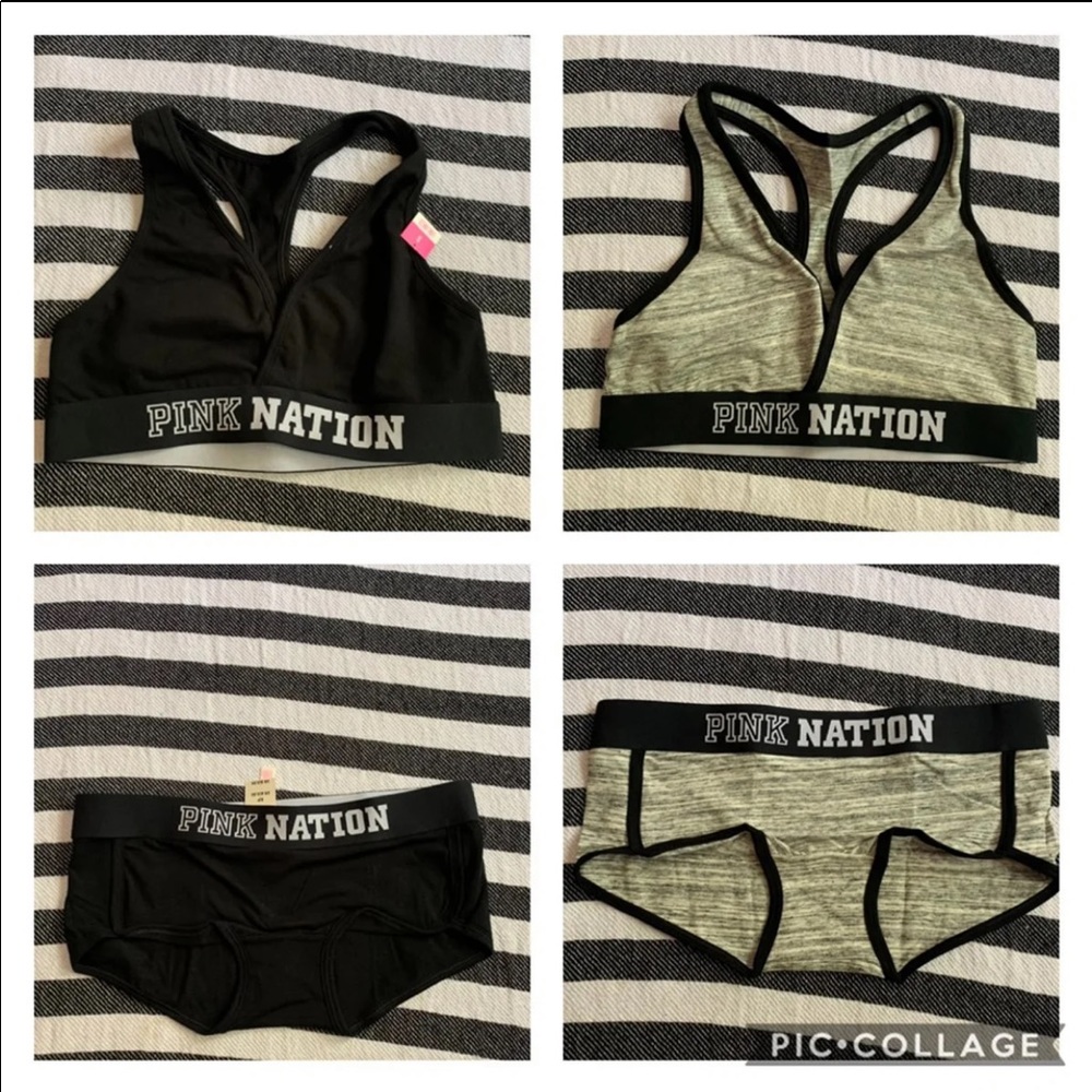 Victoria’s Secret Pink Sports Bra & Boyshort Set